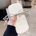 thumbnail image 3 of Gafas con montura para miopía TR90, montura irregular, antiluz azul para mujer, gafas lisas, 3 of 6
