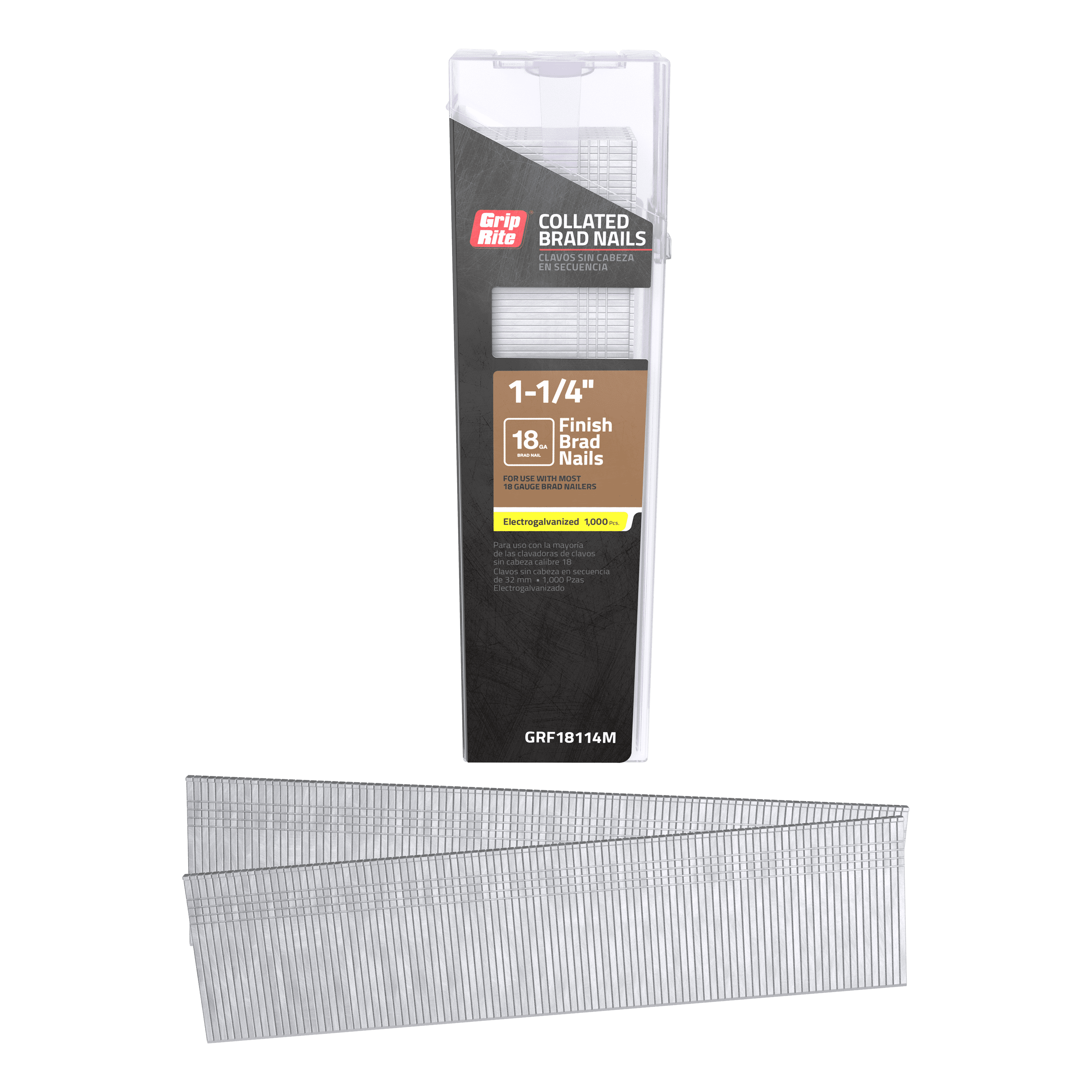 Grip-Rite Finish Brad 18GA 1-1/4" Galv 1M