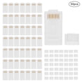 thumbnail image 1 of 50 Pcs Connecteur Ethernet RJ45 Connecteur Réseau Non Blindé Connecteur 8P8C Prise Modulaire Tête en Cristal, 1 of 14