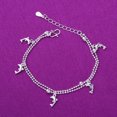 thumbnail image 2 of 1 pieza (plata) tobillera de aleación con forma de delfín, pulsera con dijes, tobillera para niña, mujer, fiesta de boda, accesorios de joyería para pies de playa descalzos, prácticos y prácticos ER, 2 of 5