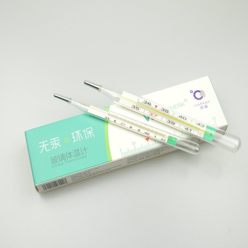 Stamens Thermometer,Mercury-free Dual Scale Classic Traditional Glass Accuracy Thermometer for Home