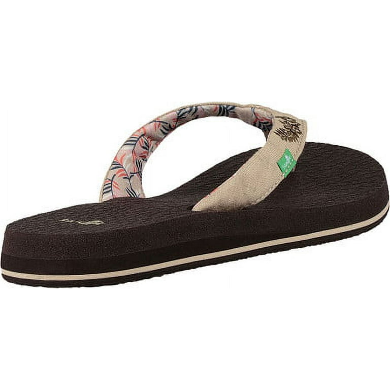 Sanuk Women's Yoga Paradise 2 Natural Paradise Palms Sandals