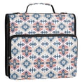 thumbnail image 5 of FORMRS Zipper Binder with Shoulder Strap 2-inch Ring 500 Sheet Capacity File Bag, Navy Blossom Mosaic, 5 of 5