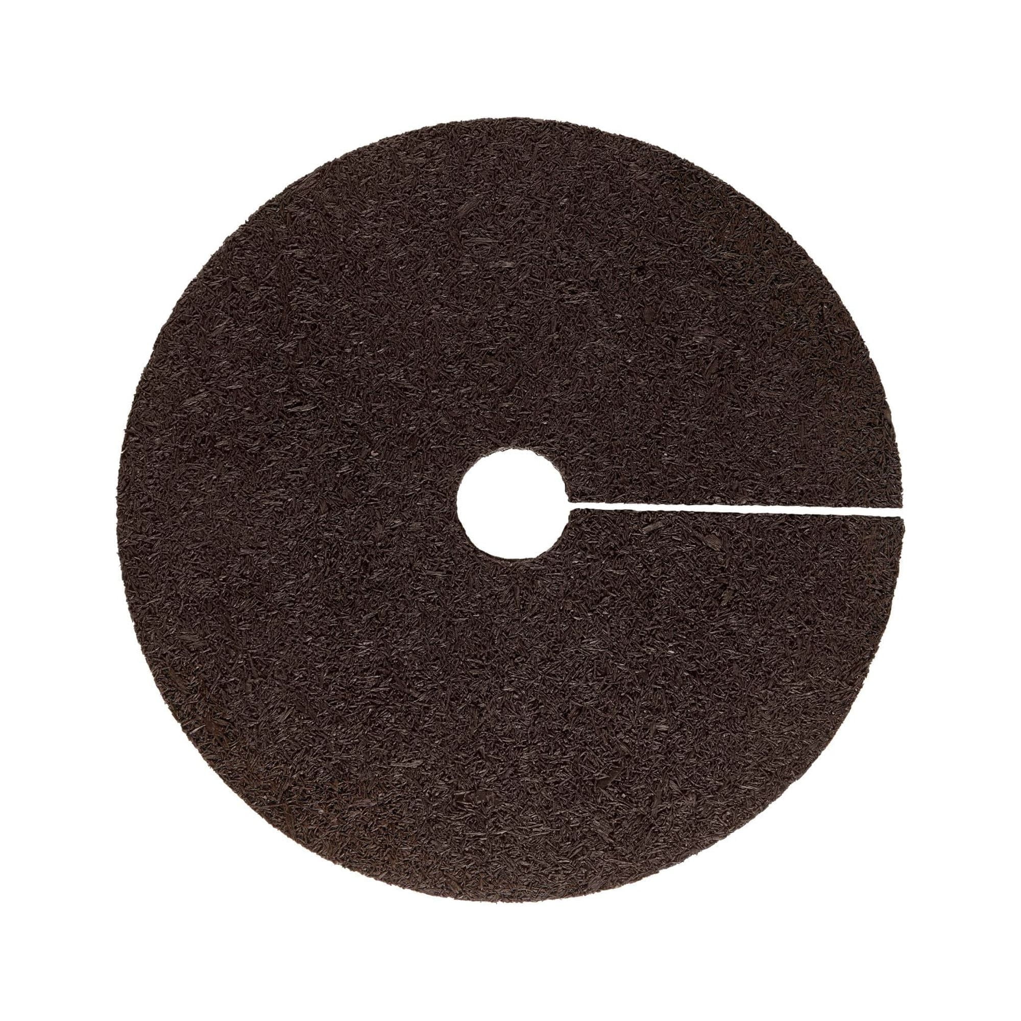 GroundSmart 24" Brown Rubber Mulch Tree Ring, 3 Pack