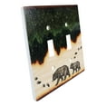 thumbnail image 2 of Pack of 2 Rustic Forest Mama Bear And Cub Double Toggle Switch Wall Outlet Plate, 2 of 7