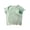 AB106 Mint Green, variant on Gunia Solid Color T Shirts For Child Girls Size 18-24 Months Short Sleeve Crew Neck Mint Green Tops Infant Girls Summer Breathable Tee Shirts