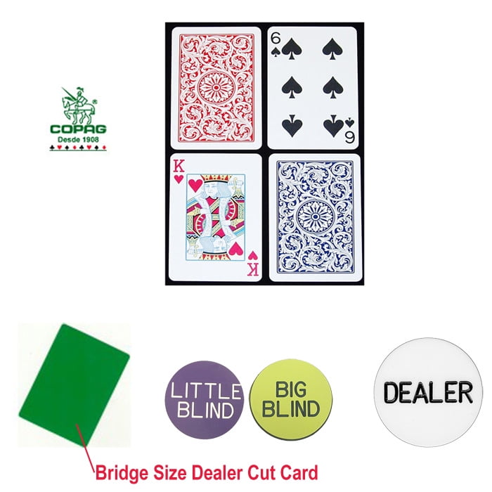 Copag Plastic Cut Card Poker Wide Size 2.5" x 3.5" 