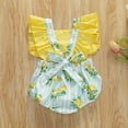 thumbnail image 5 of Baby Girls Summer Jumpsuits Flying Sleeve Lemon/Cartoon Cake Print Romper, 5 of 9