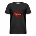 thumbnail image 3 of Amzcrzy Mens T-Shirts Plus Size S-5XL Fashion Maple Leaf Print Canada Day Tee Summer Casual Short Sleeve Round Neck Workout Shirts for Men Loose Comfy Athletic Shirts, 3 of 5