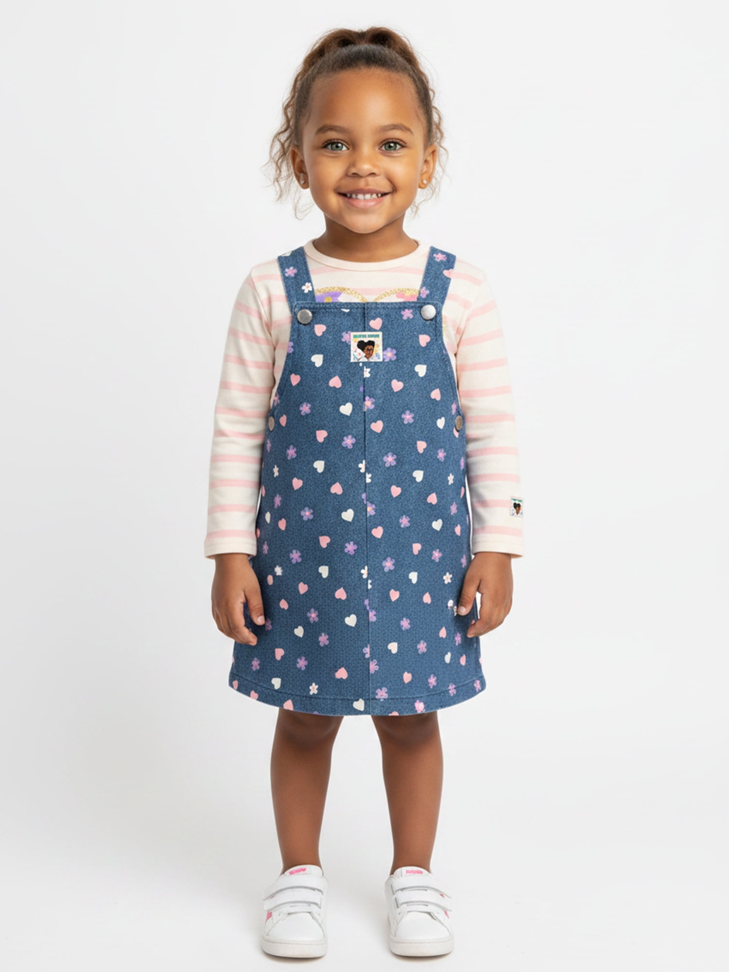 Gracie’s Corner Baby and Toddler Girls Layered Dress Set, 2 Piece, Sizes 12M–5T