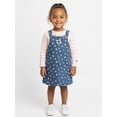 thumbnail image 3 of Gracie’s Corner Baby and Toddler Girls Layered Dress Set, 2 Piece, Sizes 12M–5T, 3 of 8