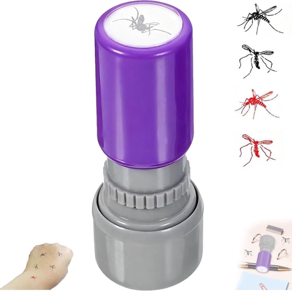 Mosquito Stamp Prank, Funny Stamper Self Inking Stamps, Realistic Double Designs, Mess-Free Mechanism, Pocket-Sized Stealth