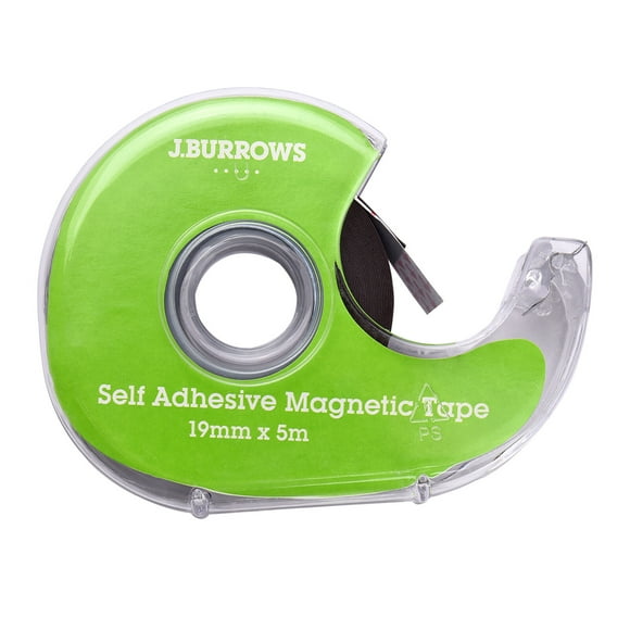 Graflsoa Ultra-Thin Double-Sided Magnetic Tape, 5m x 19mm x 0.3mm, Soft Magnet Adhesive Roll for Craft & DIY Projects