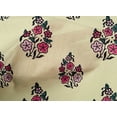 thumbnail image 4 of oneOone Cotton Poplin Fabric Leaves & Floral Block Printed Craft Fabric BTY 42 Inch Wide, 4 of 4