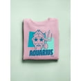 thumbnail image 3 of Aquarius Emoji Vibes - Trident Design Women's Sweatshirt, 3 of 4