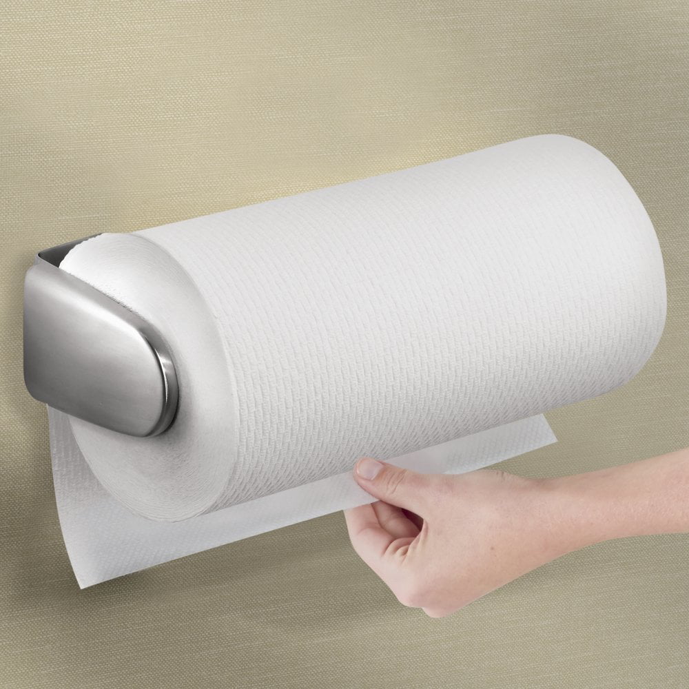 Mdesign Paper Towel Holder For Kitchen Wall Mount Under Cabinet