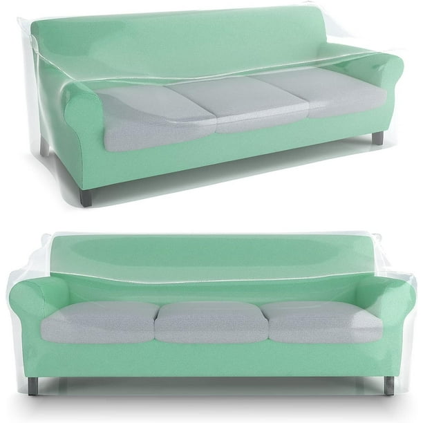 STARTWO Extra Thick Plastic Couch Cover for Moving and Storage