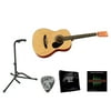 Rogue Beginner Acoustic Dreadnought 7/8 Guitar with Accessory Pack Natural