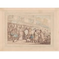 thumbnail image 2 of Thomas Rowlandson 14x11 Gold Ornate Wood Frame and Double Matted Museum Art Print Titled - Market Day (ca. 1780-1825), 2 of 4