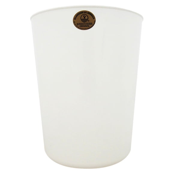 Bote de Basura Plásticos La Ardilla Liso 5 l Blanco