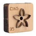 thumbnail image 2 of Flores Shape Cutting Die, Herramienta De Manejo De Cuero Con Base De Madera Sólida Para Bricolaje De Cuero., 2 of 7