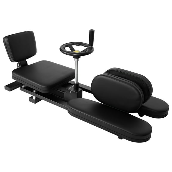 6" PU Cushion Leg Stretcher with 62.2" Size & Steel Frame, 330 LBS Leg Stretching Split Machine with 360° Casters & 0~240° Range, Black Flexibility Stretching Machine, for Gym, Home, Dance Room