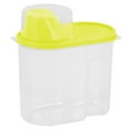 thumbnail image 3 of Caja de almacenamiento de alimentos de plástico de 2,5 l, contenedor hermético con tapas para verter, botellas de almacenamiento de cereales de Almacenamiento y organización del hogar Amarillo 1.9L Injueey HA002828-04, 3 of 6