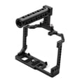 thumbnail image 4 of Andoer Camera Cage + Top Handle Kit Aluminum Alloy with Dual Cold Shoe Mount 1/4 Inch Screw Compatible with Canon 90D/80D/70D DSLR Camera, 4 of 7