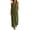 Army Green Dress, variant on Miluxas Women's Halter Neck Sleeveless Maxi Dress Pleated Front A Line Looes Flowy Long Dress with Pockets Lightweight Beach Vacation Outfits Brown