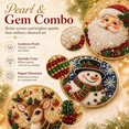 thumbnail image 2 of Clearance! 6Pcs Christmas Wooden Ornaments, Pearl Diamond Art Kit for Adults DIY Hanging Christmas Ornaments with Pearls, Special-Shaped Gems & Jute Twine, Holiday Craft for Tree & Window Decor (#7), 2 of 8