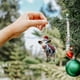 thumbnail image 4 of Adorno navideño de vaca personalizado | Decoración navideña rústica | Colgante de hierro para árbol, puerta y mochila | Regalo de invierno para niños y adultos, 4 of 4
