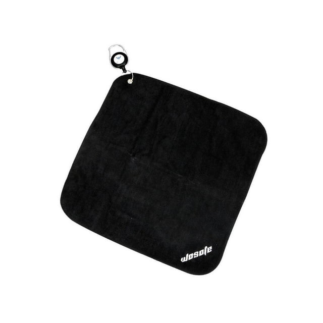 30x30cm Microfiber Golf Towel Sweat-absorbent Wiping Cloth Sports Black