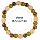 thumbnail image 3 of Riqueza Pulsera Piedra Natural Unisex Joyería para Hombres Mujeres Estilo Boho Ajustable Pulsera de cuentas para el uso diario, 3 of 4