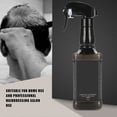 thumbnail image 2 of Botella pulverizadora de plástico para peluquería, 500ml, herramientas para el cabello, peluquero, rociador de agua (negro), 2 of 8