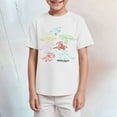 thumbnail image 2 of Gubotare Boys Short Sleeve Shirts Toddler Boys T-Shirt Letter Shirts Kids Short Sleeve Tees Sizes 9-10T (White,9-10 Years), 2 of 4