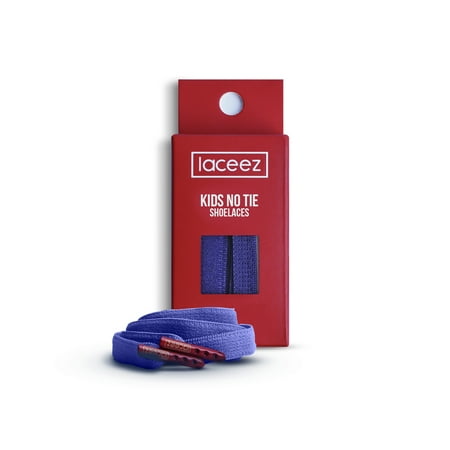 

Laceez No Tie Shoe Laces for Kids Single Pack - Elastic Shoe Laces for Toddlers Sports Shoes Sneakers Comfort & Smart look (Purple Extra Small)