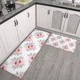thumbnail image 2 of Pioneer Flower Floral Print Pattern Kitchen Rugs Sets Of 2, Anti Fatigue Non Slip Washable Floor Mats for Kitchen Sink Laundry, 17X30 Inch + 17X47 Inch, 2 of 6