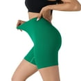 thumbnail image 6 of Htigea Clearance Workout Shorts Women Athletic Shorts High Waisted Yoga Shorts Tummy Control Gym Short with Pockets Green,S, 6 of 6