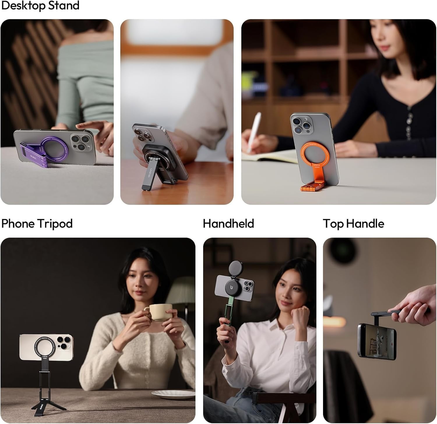ULANZI MA60 Magnetic Phone Tripod Stand Aluminium Smartphone Mini Pocket Stand
