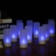 thumbnail image 3 of Juego de 12 velas LED recargables que cambian de color, parpadeantes, sin velas, candelabros, luces Tomshoo Paquete de 12, 3 of 7
