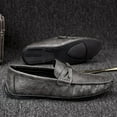 thumbnail image 6 of Men's Casual Loafers Slip On Leather Shoes Comfortable Lightweight Driving Shoes Male Moccasins Classic Penny Loafer Flats Boat Shoes Outdoor Walking Shoes, 6 of 16