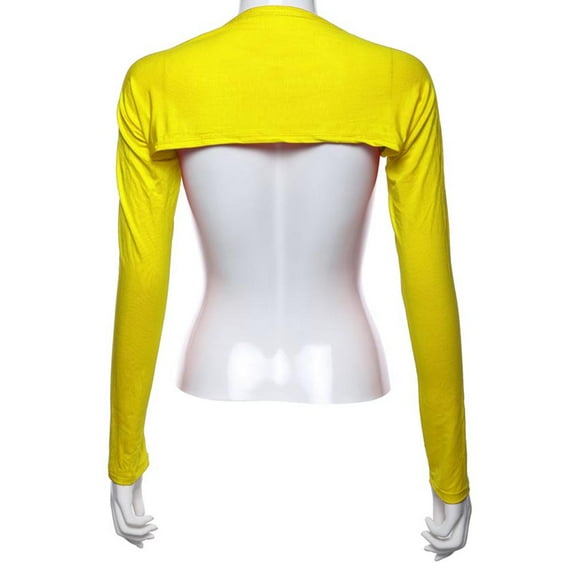 Promotion Clearance 1pc Sleeves Arm Cover Shrug Bolero Hayaa Raglan sleeves Clothes Yellow