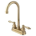 thumbnail image 2 of Kingston Brass KB492AL 4 Inch Center Bar Faucet - Polished Brass, 2 of 2