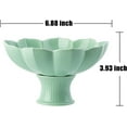 thumbnail image 4 of Ceramic Berry Basket, Stoneware Small Colander and Strainer, Mini Decor Fruit Bowls For Berries, Strawberry & Grape - Dishwasher Safe (Green), 4 of 8