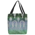 thumbnail image 4 of ArtVerse Gustav Klimt Angel Brides Tote Bag Blue 13 x 13, 4 of 5