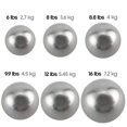thumbnail image 3 of Bola de impulso de hierro AKABIKE 2,7-7,2 kg para deportes, 3 of 5
