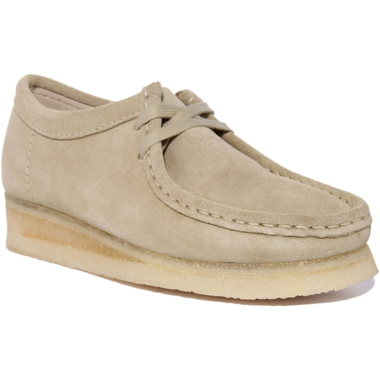 Clarks Originals Lace Up Suede Shoes In Beige Size 9.5 - Walmart.com
