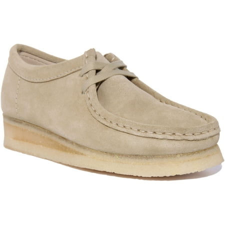 

Clarks Originals Wallabee Women s Lace Up Suede Shoes in Beige Size 10.5