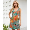 thumbnail image 5 of Ronuti Womens 2026 Summer Dresses Loose U Neck Sleeveless Sundresses Dress with Pockets, 5 of 8