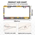 thumbnail image 2 of Aluminum License Plate Frame 2 Pack Car Exterior Accessory Car Tag Holder for Front Rear Plates Cars Decor Cute Tiger Face Pattern, 2 of 7